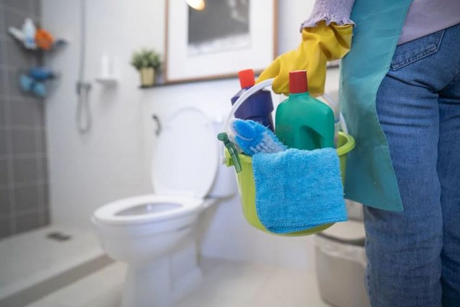 Professional cleaning supplies used by Tacia's Cleaning Services in Jacksonville, FL